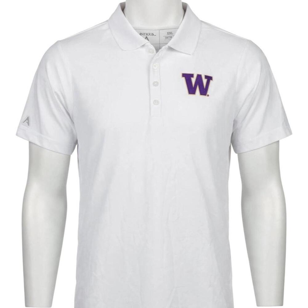 Washington Huskies White Polo NWT Women's Size XXL